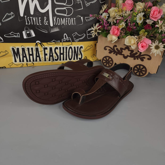 Men Brown Sandals - Maha fashions -  Men Footwear