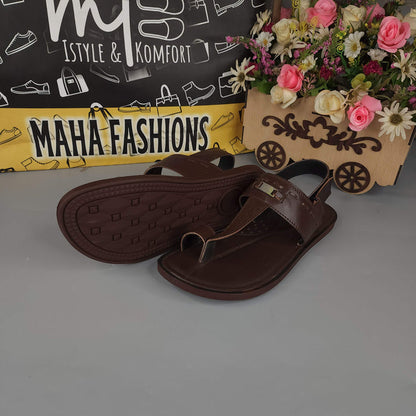 Men Brown Sandals - Maha fashions -  Men Footwear