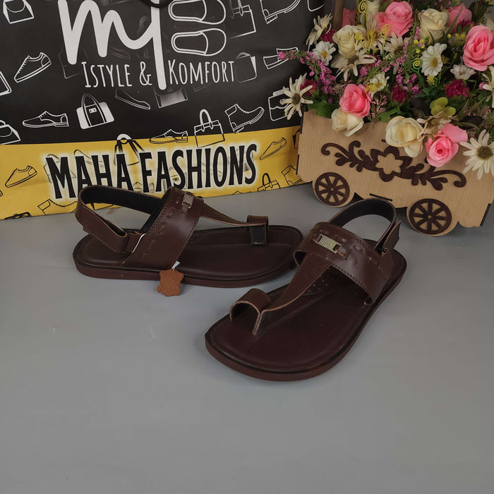 Men Brown Sandals - Maha fashions -  Men Footwear