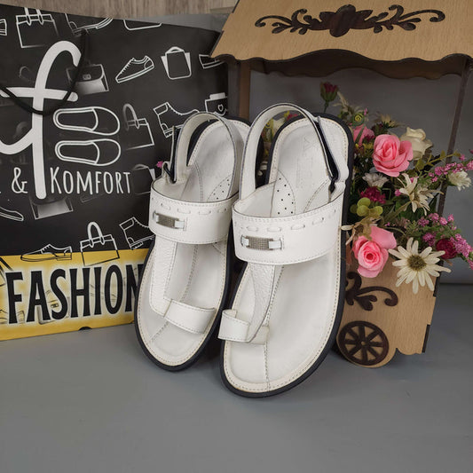 Men White Sandals - Maha fashions -  Men Footwear