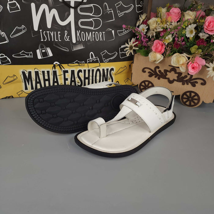 Men White Sandals - Maha fashions -  Men Footwear