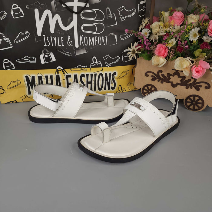 Men White Sandals - Maha fashions -  Men Footwear