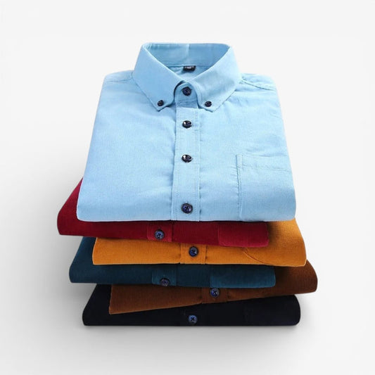 Antonios regular fit cotton corduroy - AntoniosClothing - Blue
