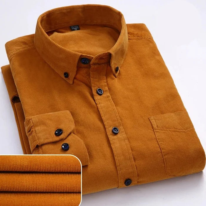 Antonios regular fit cotton corduroy - AntoniosClothing - Blue