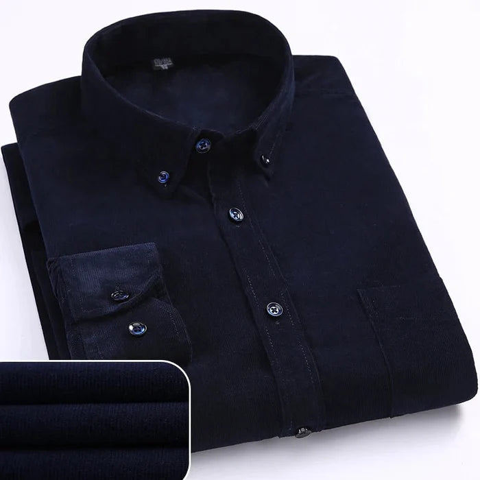 Antonios regular fit cotton corduroy - AntoniosClothing - Blue
