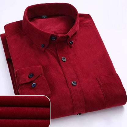 Antonios regular fit cotton corduroy - AntoniosClothing - Red