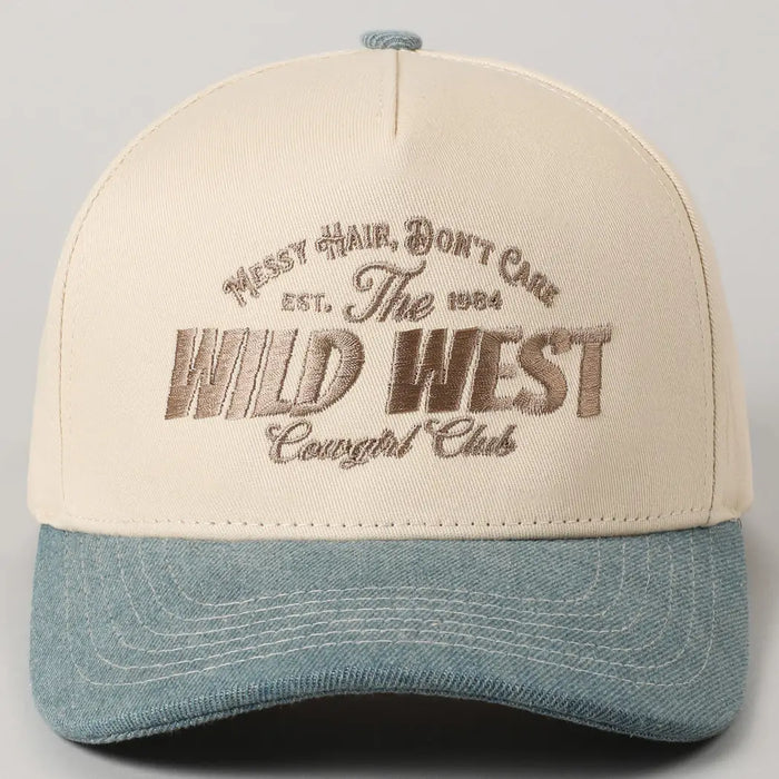 Messy Hair Wild West Cowgirl Club Trucker Cap