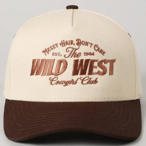 Messy Hair Wild West Cowgirl Club Trucker Cap