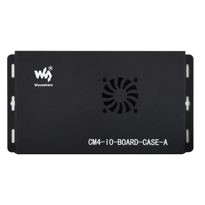Metal Enclosure for Compute Module 4 IO Board (with Cooling Fan) by Waveshare - The Pi Hut