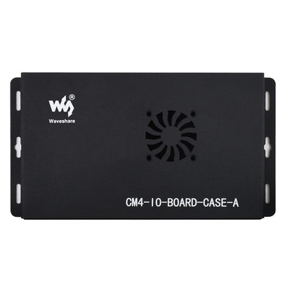 Metal Enclosure for Compute Module 4 IO Board (with Cooling Fan) by Waveshare - The Pi Hut