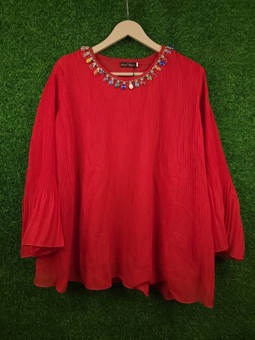 MGW-1023-15 RED - Maha fashions -