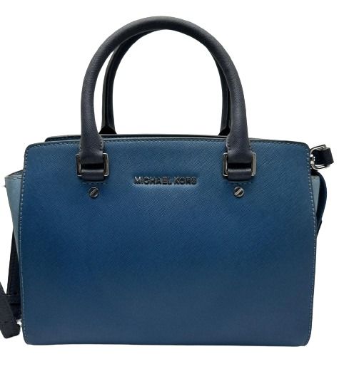 Michael Kors Blue Colour Leather Shoulder Bag