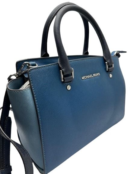 Michael Kors Blue Colour Leather Shoulder Bag