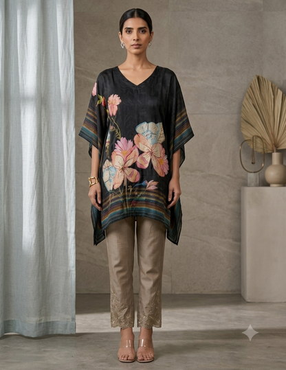 Midnight Bloom Kaftan