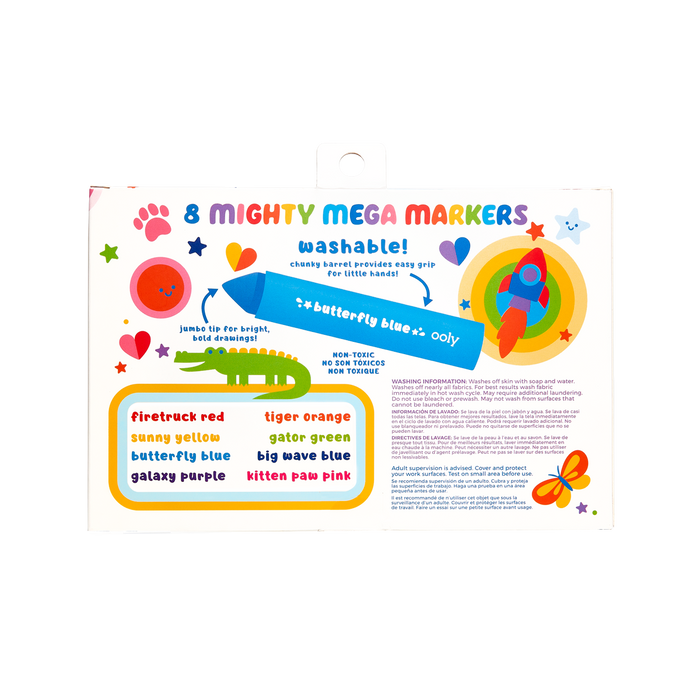 OOLY Mighty Mega Markers set of 8 in packaging