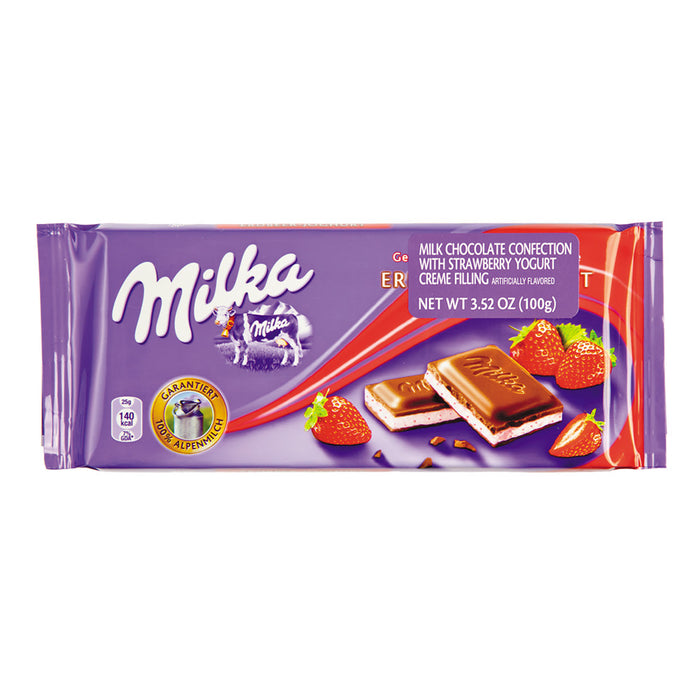 Milka Bars Strawberry 3.5oz - 22ct