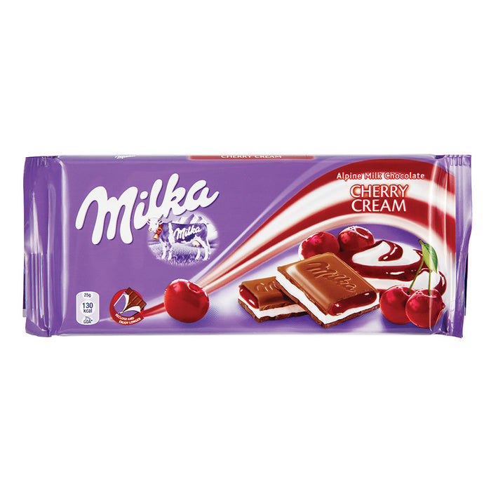 Milka Cream Bar Cherry 3.5oz - 22ct
