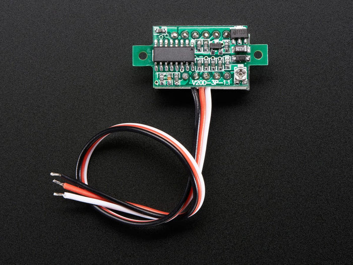 Mini 3-wire Volt Meter (0 - 99.9VDC) by The Pi Hut - The Pi Hut