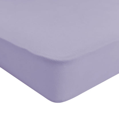 Corner of Kyte Baby Mini Crib Sheet in  Taro