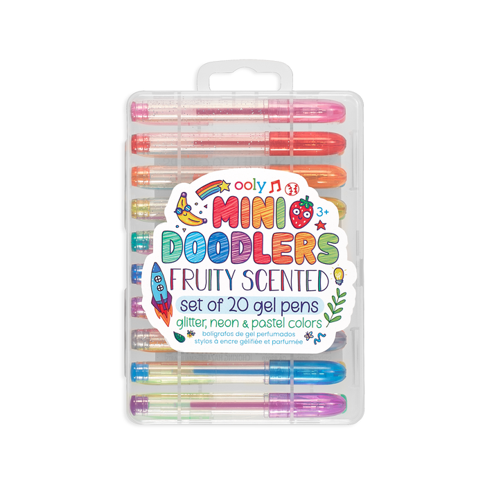 OOLY Mini Doodlers Scented Gel Pens - Set of 20 in case