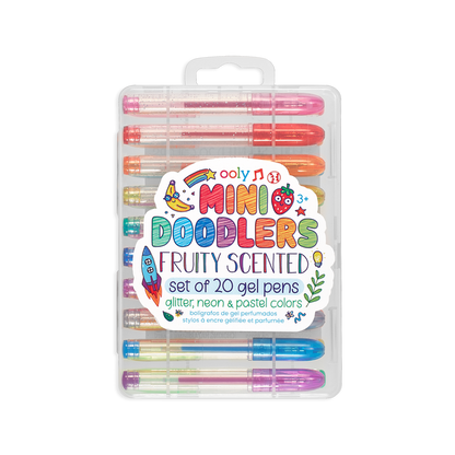 OOLY Mini Doodlers Scented Gel Pens - Set of 20 in case