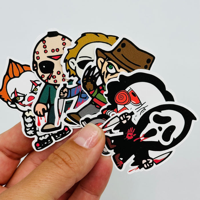 Mini Horror Character Vinyl Stickers