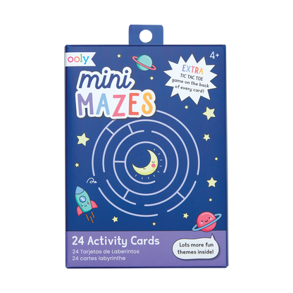 Front of package of OOLY Mini Mazes Activity Cards