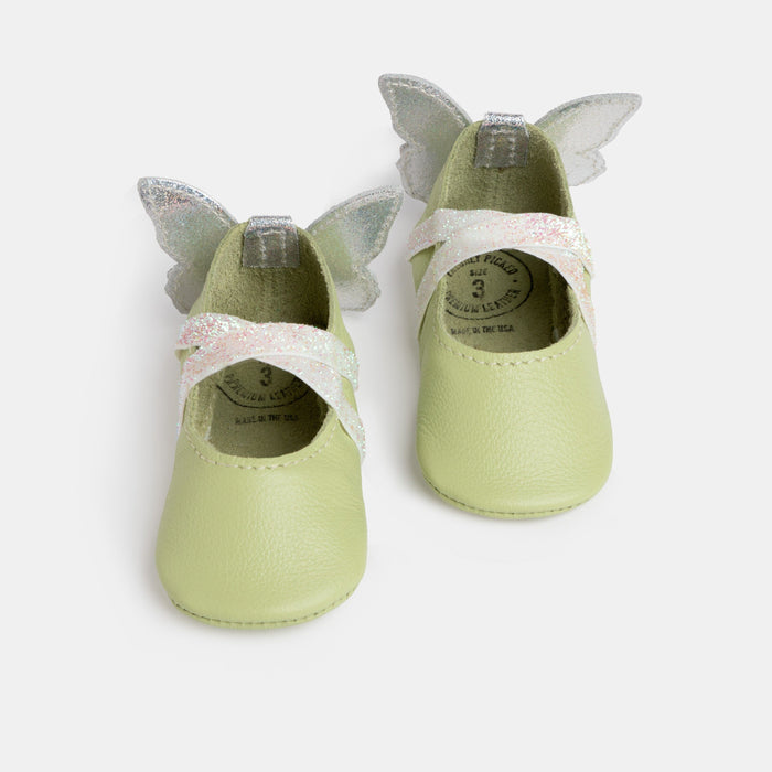 Mint Flutterby Ballet Slipper Baby Shoe Ballet Slipper Soft Sole