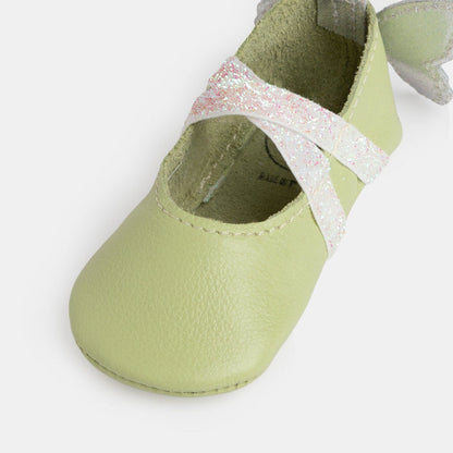 Mint Flutterby Ballet Slipper Baby Shoe Ballet Slipper Soft Sole