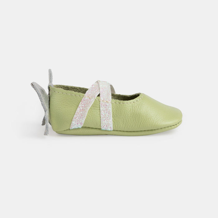 Mint Flutterby Ballet Slipper Baby Shoe Ballet Slipper Soft Sole
