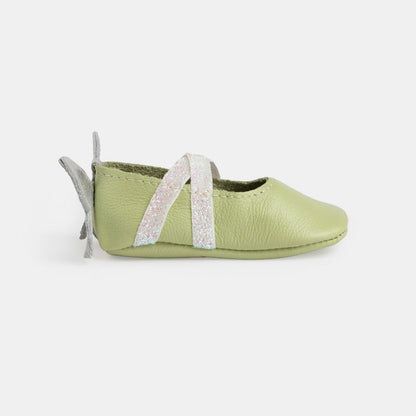 Mint Flutterby Ballet Slipper Baby Shoe Ballet Slipper Soft Sole