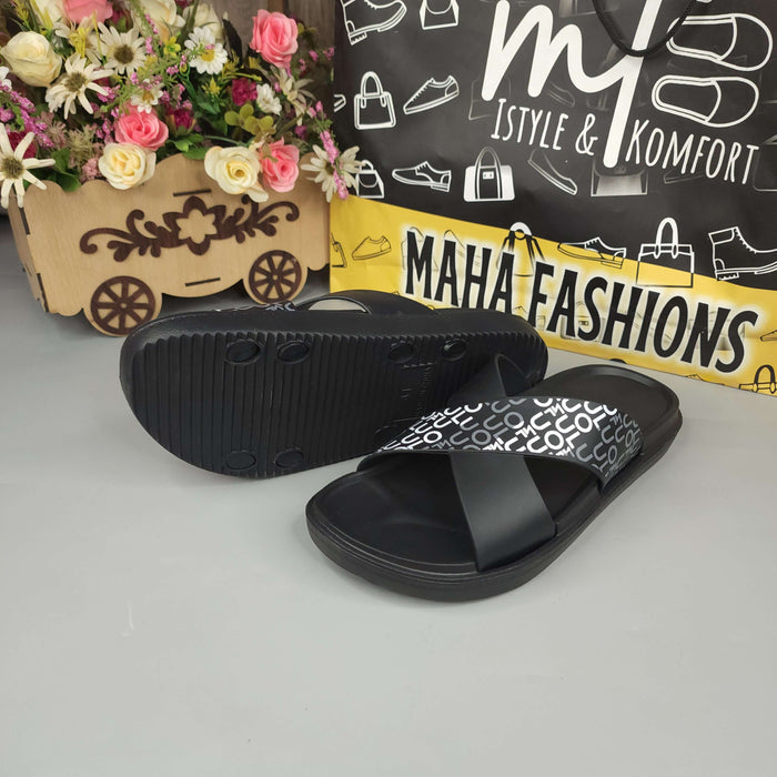 MJAF-004 Black - Maha fashions -  Men Footwear