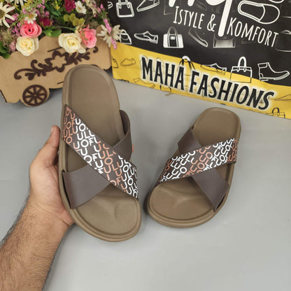 MJAF-004 Brown - Maha fashions -  Men Footwear