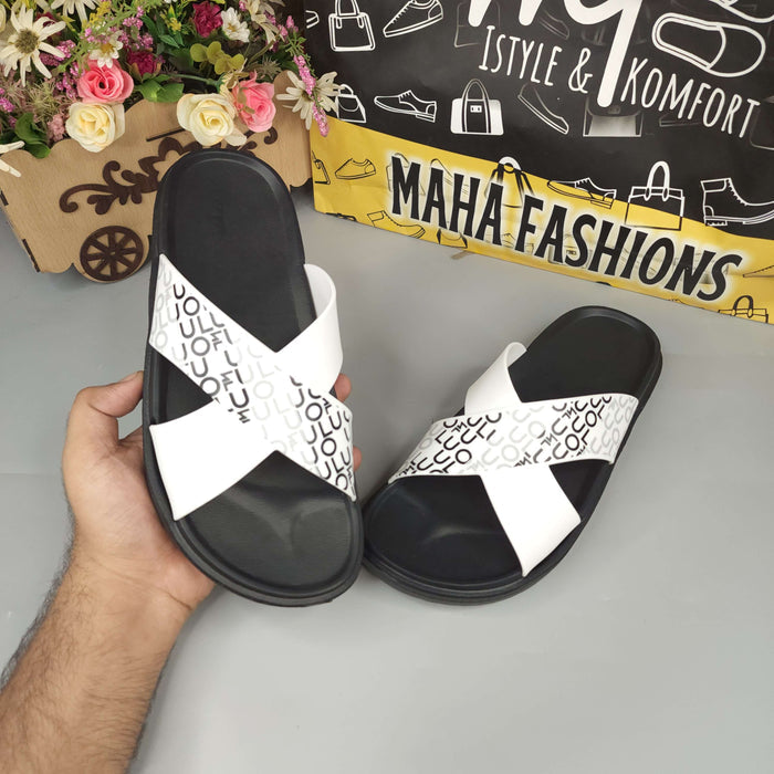 MJAF-004 White - Maha fashions -  Men Footwear
