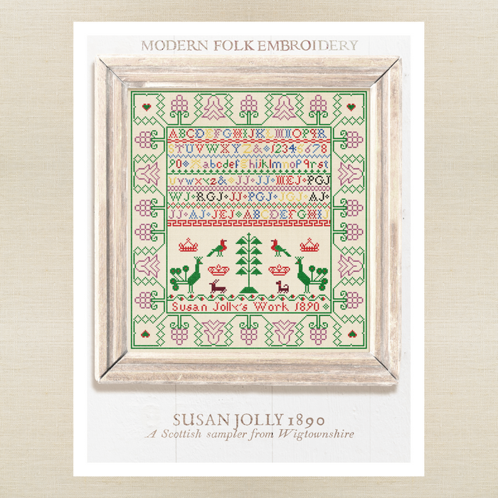 Modern Folk Embroidery - Susan Jolly 1890 - Booklet Chart