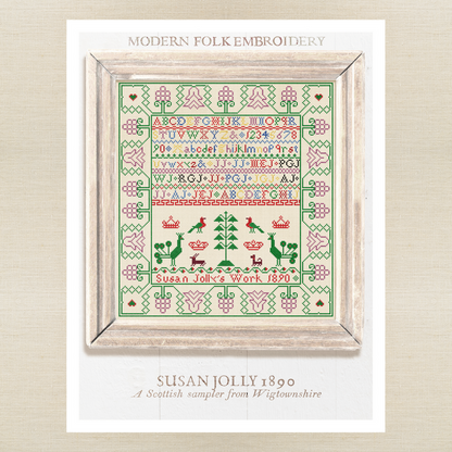 Modern Folk Embroidery - Susan Jolly 1890 - Booklet Chart