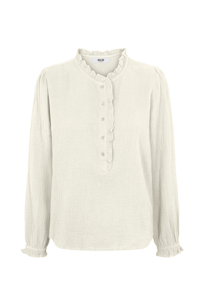 Moliin 2523290 Geneva Cotton Shirt Cloud Dancer - Dotique - Moliin