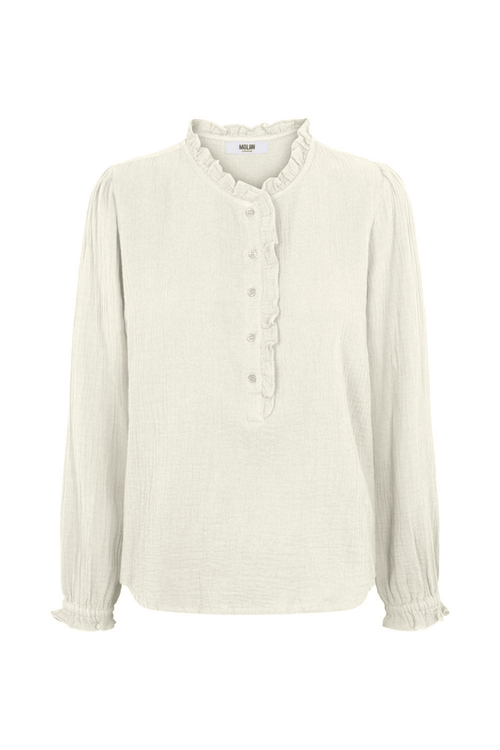 Moliin 2523290 Geneva Cotton Shirt Cloud Dancer - Dotique - Moliin