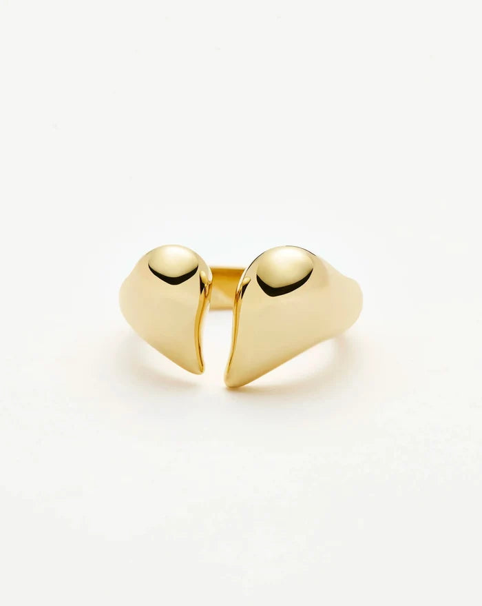 Molten Heartbreaker Statement Ring | 18ct Gold Plated Ring Missoma