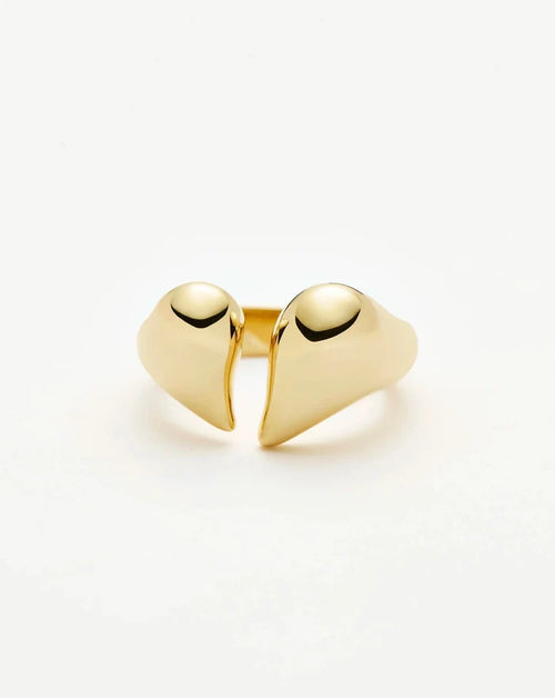 Molten Heartbreaker Statement Ring | 18ct Gold Plated Ring Missoma