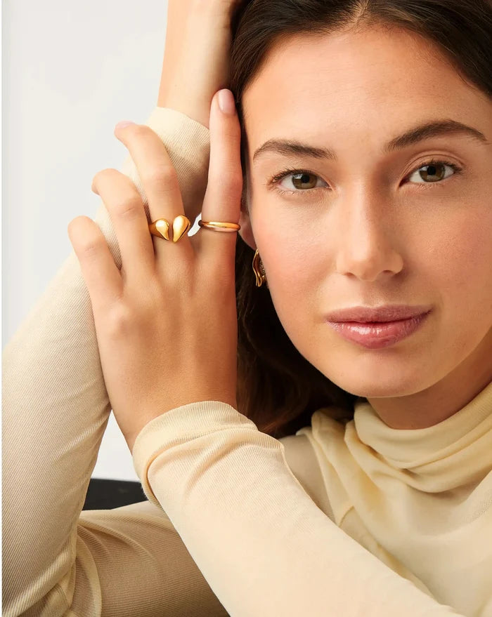 Molten Heartbreaker Statement Ring | 18ct Gold Plated Ring Missoma