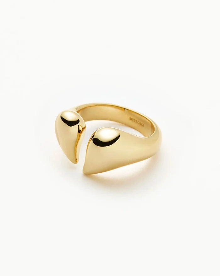 Molten Heartbreaker Statement Ring | 18ct Gold Plated Ring Missoma