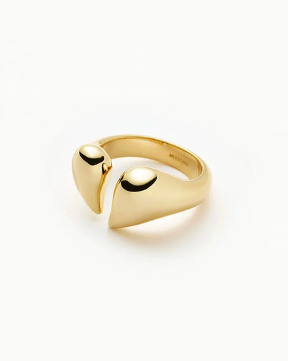 Molten Heartbreaker Statement Ring | 18ct Gold Plated Ring Missoma