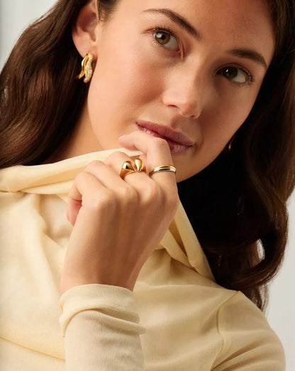 Molten Heartbreaker Statement Ring | 18ct Gold Plated Ring Missoma