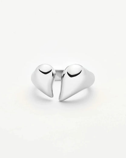Molten Heartbreaker Statement Ring | Silver Plated Ring Missoma