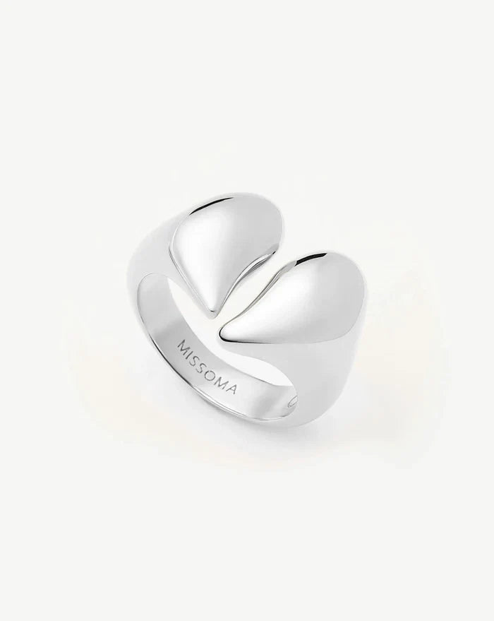 Molten Heartbreaker Statement Ring | Silver Plated Ring Missoma