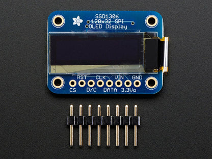 Monochrome 128x32 SPI OLED graphic display by Adafruit - The Pi Hut