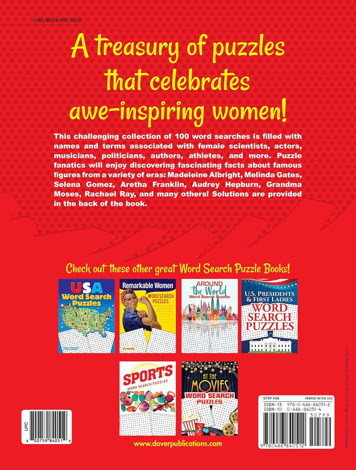 More Remarkable Women Word Search Puzzles