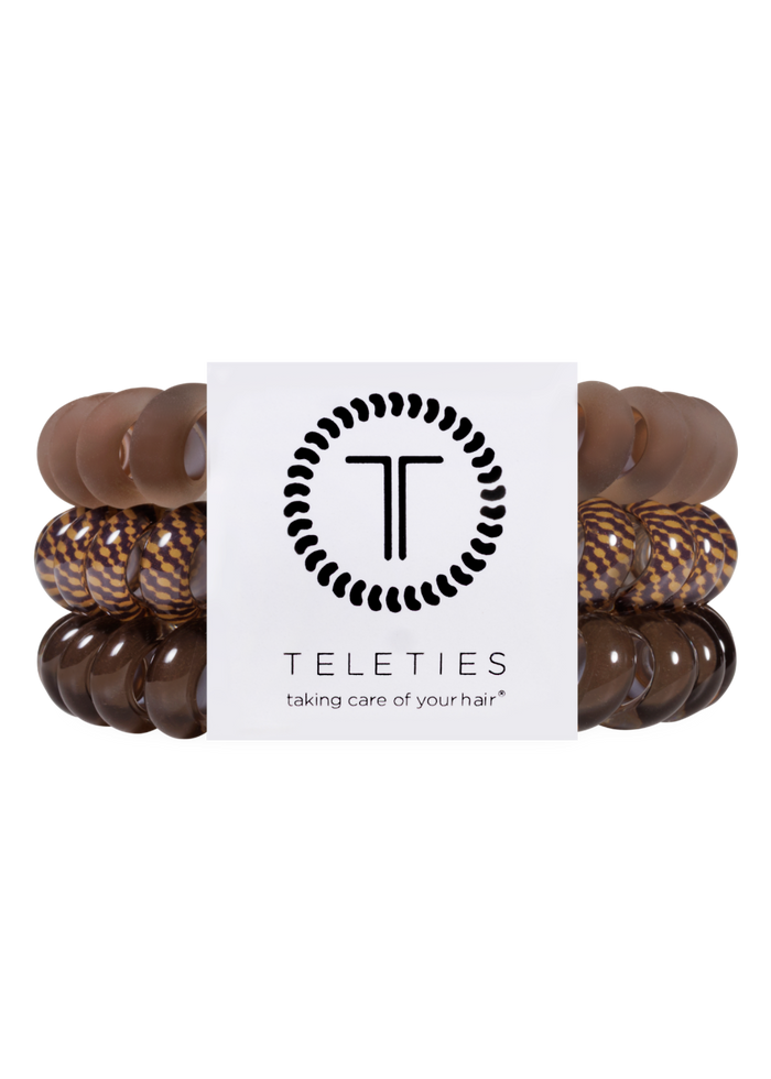 new Teletie mix Morning Brew Large Hair Ties coil