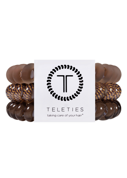 new Teletie mix Morning Brew Large Hair Ties coil
